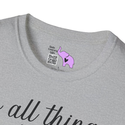 Do All Things With Love Adult Unisex Tshirt