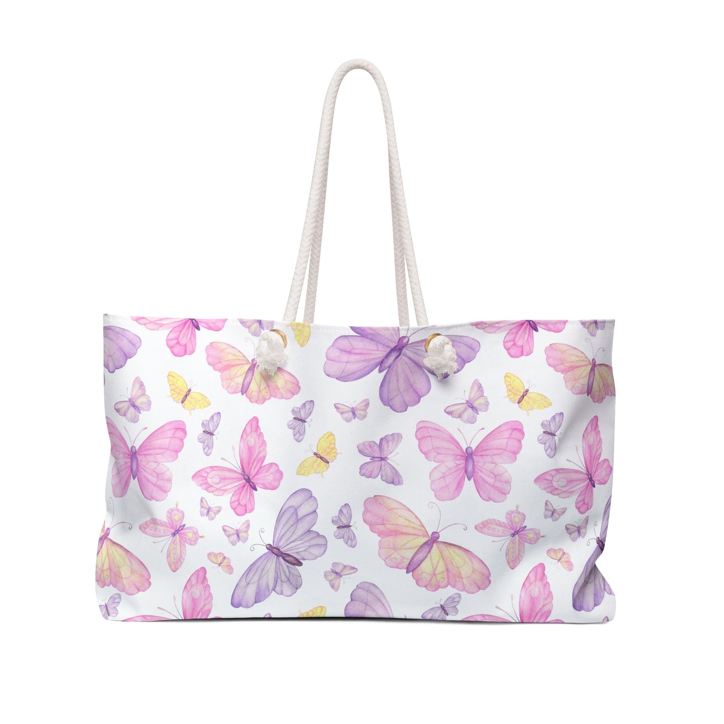 Pastel Butterfly Dreams Weekender Bag