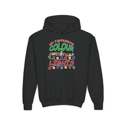 My Favourite Colour Is Christmas Lights Youth Hoodie
