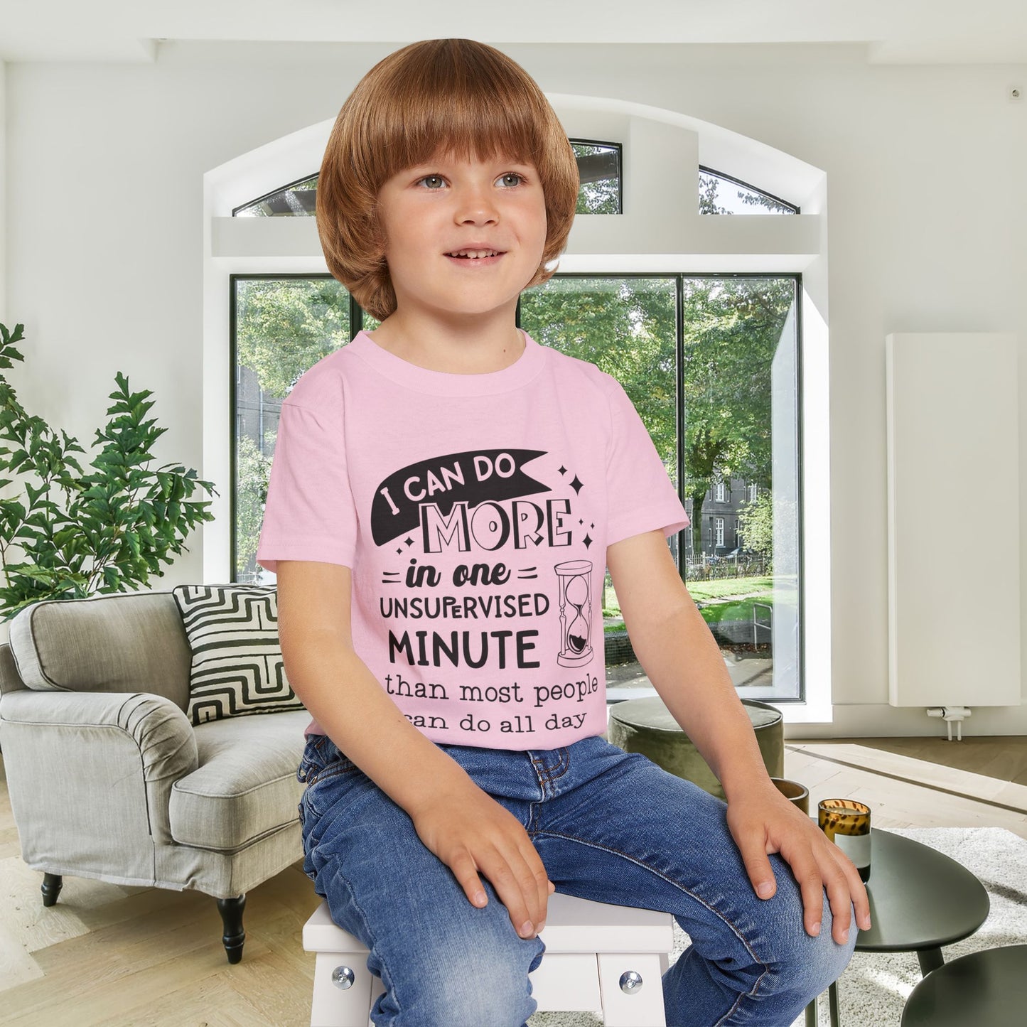 I Can Do More In One Unsupervised Minute... Heavy Cotton™ Toddler T-shirt