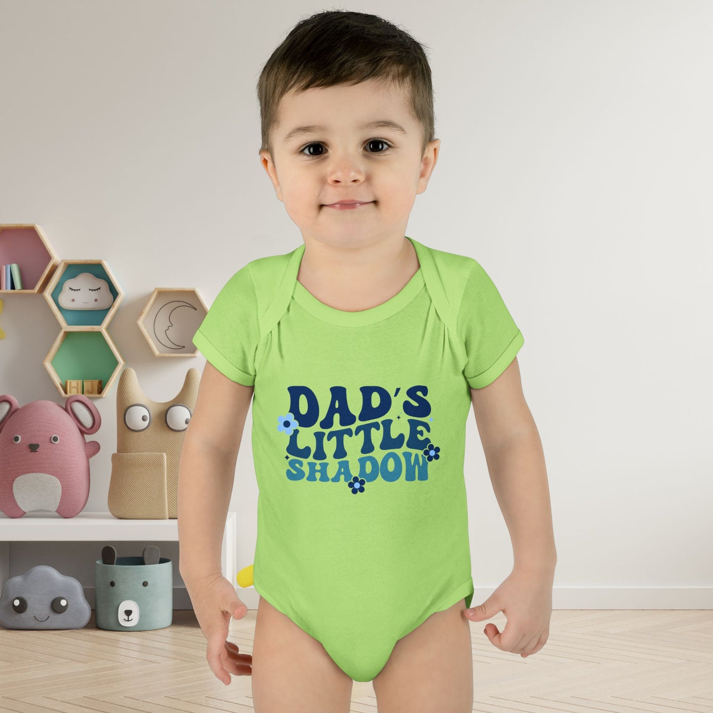 Dad's Little Shadow Infant Baby Rib Bodysuit
