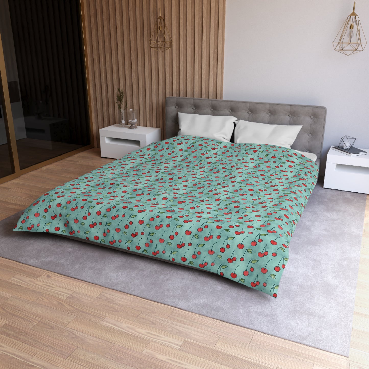 Cherry Jubilee Microfiber Duvet Cover