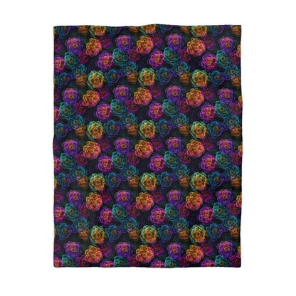 Neon Whisper Blooms Duvet Bedding Set