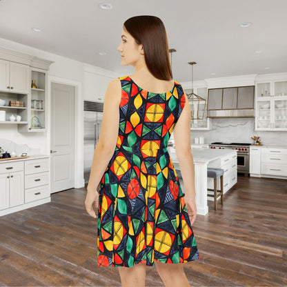 Candlelight Burst Women's Skater Dress