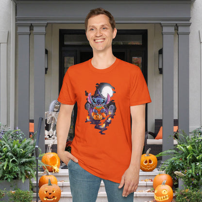 Halloween Stitch Full Moon Adult T-shirt