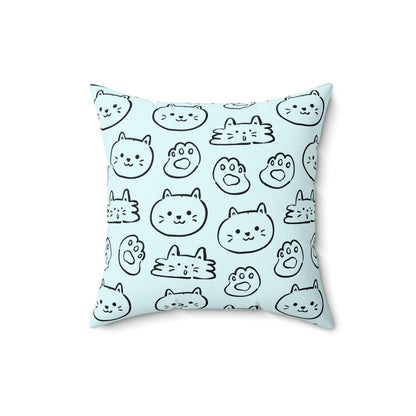 Cat Lovers Throw Pillow