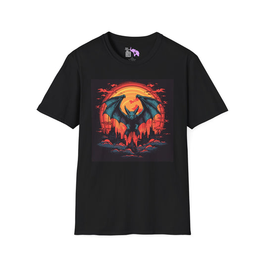 Creepy Bats Over Moon 8 T-shirt