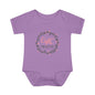 Pink Milestone Wreath Onesie-Eight Months