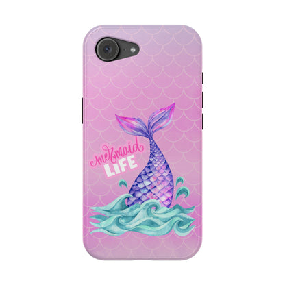 Pink Mermaid Life MagSafe® Compatible Tough Case for iPhone