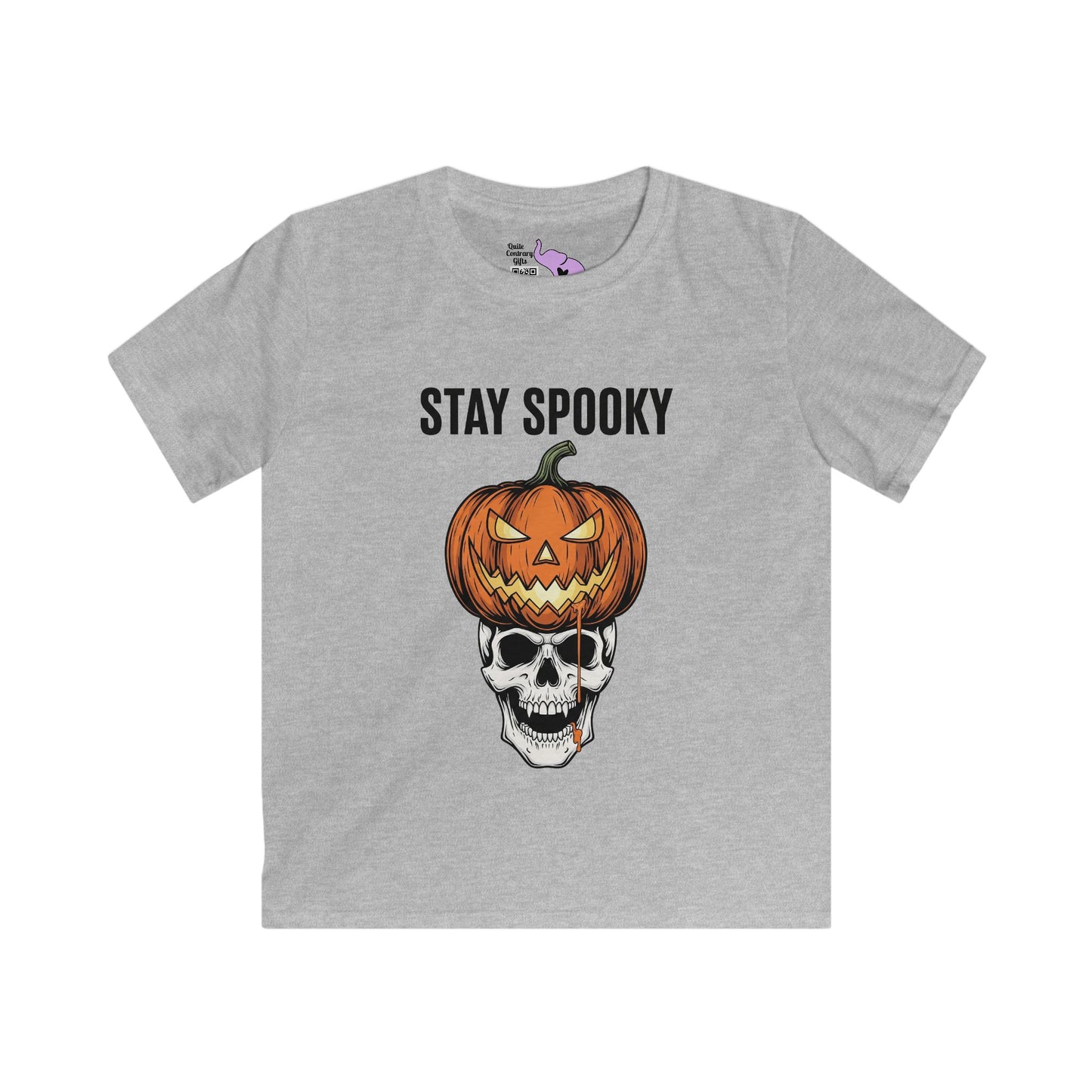Stay Spooky (Pumpkin/Skull) Youth Softstyle Tee