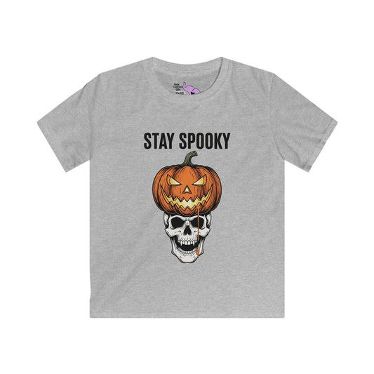 Stay Spooky (Pumpkin/Skull) Youth Softstyle Tee
