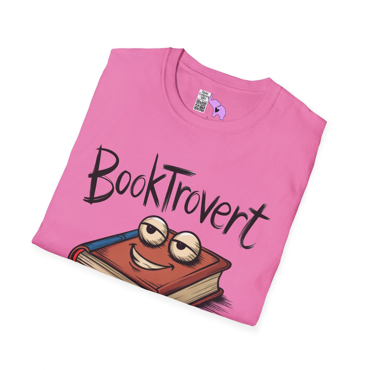 Booktrovert (Cartoonish Book) Adult T-shirt
