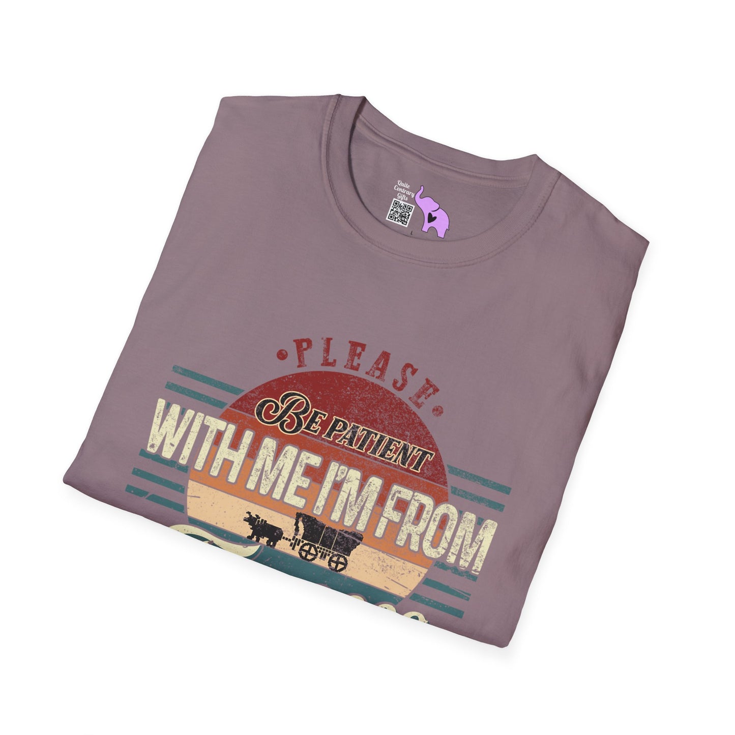 Please Be Patient With Me I'm From The 1900's (Retro Western) Adult T-shirt