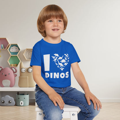 I Love Dinos (Dino Heart) Heavy Cotton™ Toddler T-shirt
