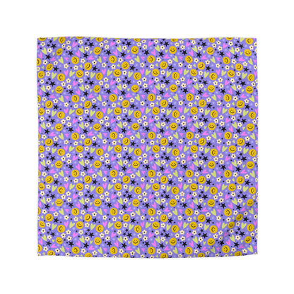Happy Little Things Microfiber Duvet Cover