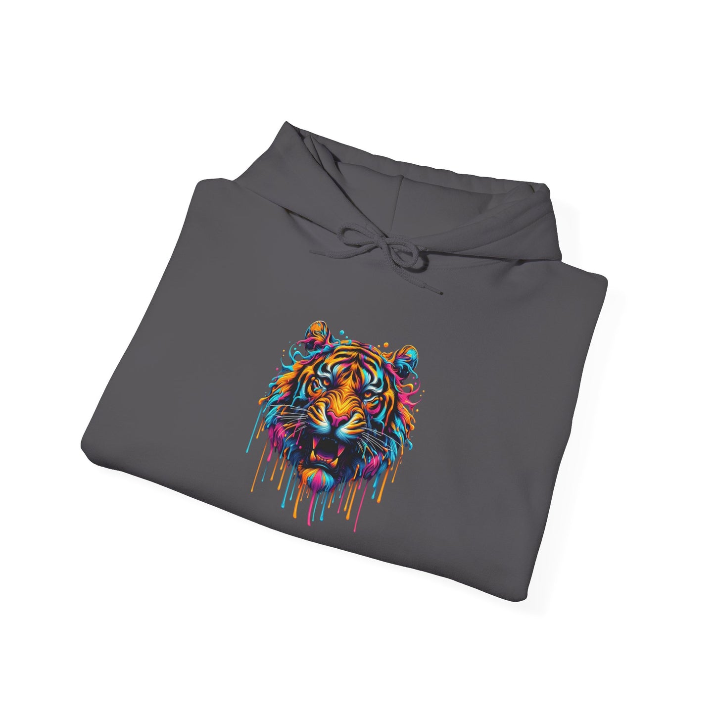 Colorful Tiger Heavy Blend™ Hooded Sweatshirt