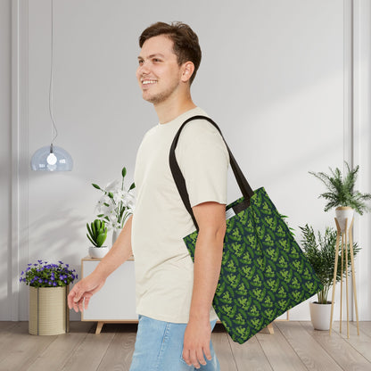 Emerald Canopy Frogs Canvas Tote Bag