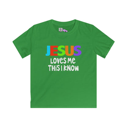 Jesus Loves Me This I Know Youth Softstyle Tee