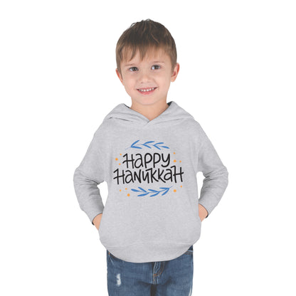 Happy Hanukkah 2 Toddler Pullover Fleece Hoodie