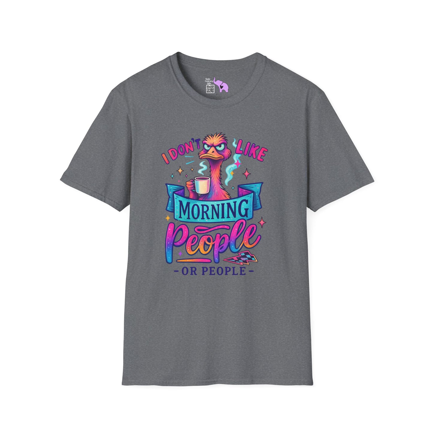 I Don't Like Morning People or People Adult T-shirt