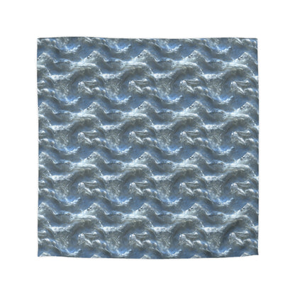 Snowdrift Sheer & Lace Microfiber Duvet Cover
