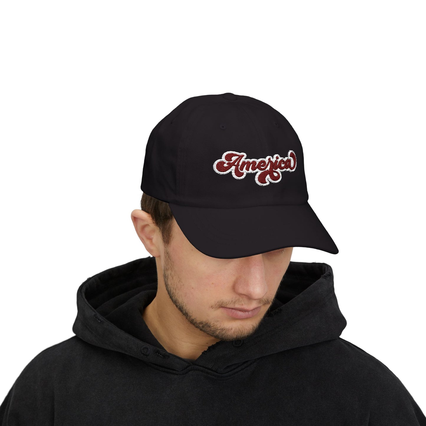 Retro "America" Embroidered Classic Dad Cap