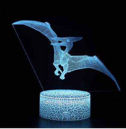 Acrylic Holographic Dinosaur/Dragon Lamp