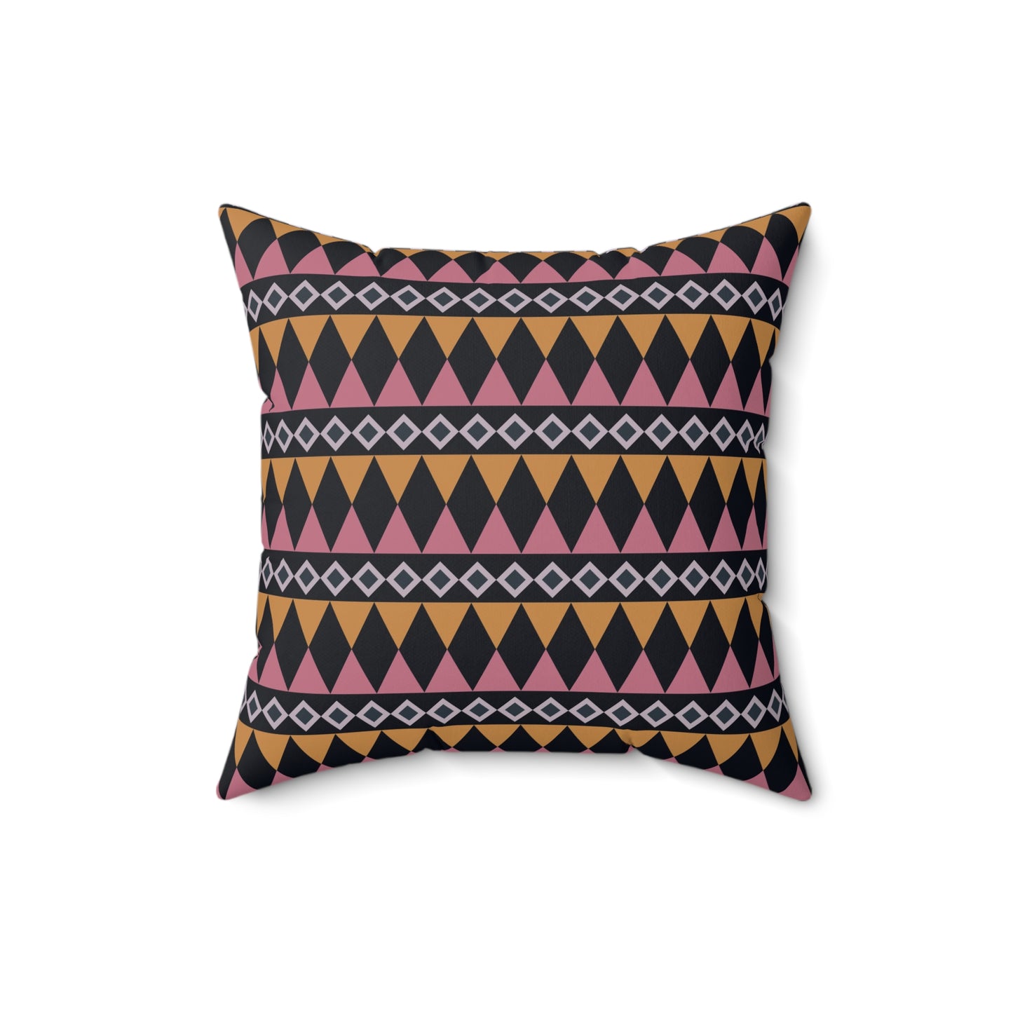 Midnight Clay Cairn Stripes Throw Pillow