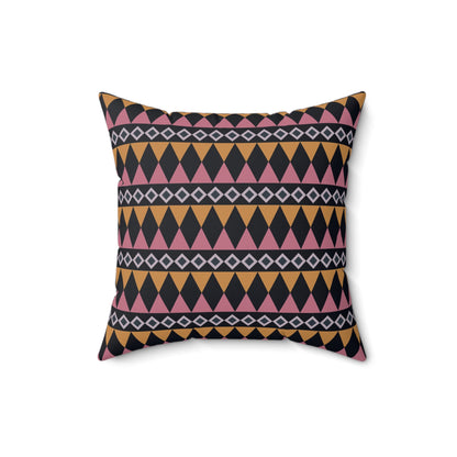 Midnight Clay Cairn Stripes Throw Pillow