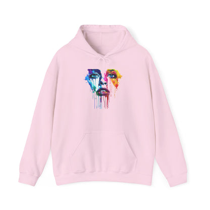 Colorful Face Heavy Blend™ Hooded Sweatshirt