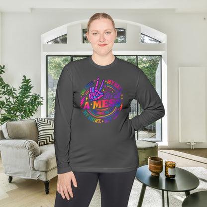 It's All A Mess Adult Long Sleeve Tee