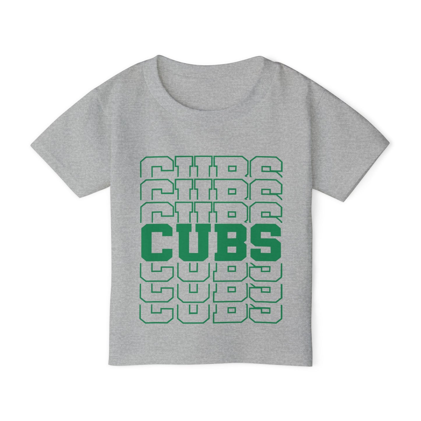 Cubs (Stacked) Heavy Cotton™ Toddler T-shirt