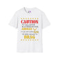 Caution My Daughter is a US Airman I've Been Known to Brag (Mom) Unisex Softstyle T-Shirt