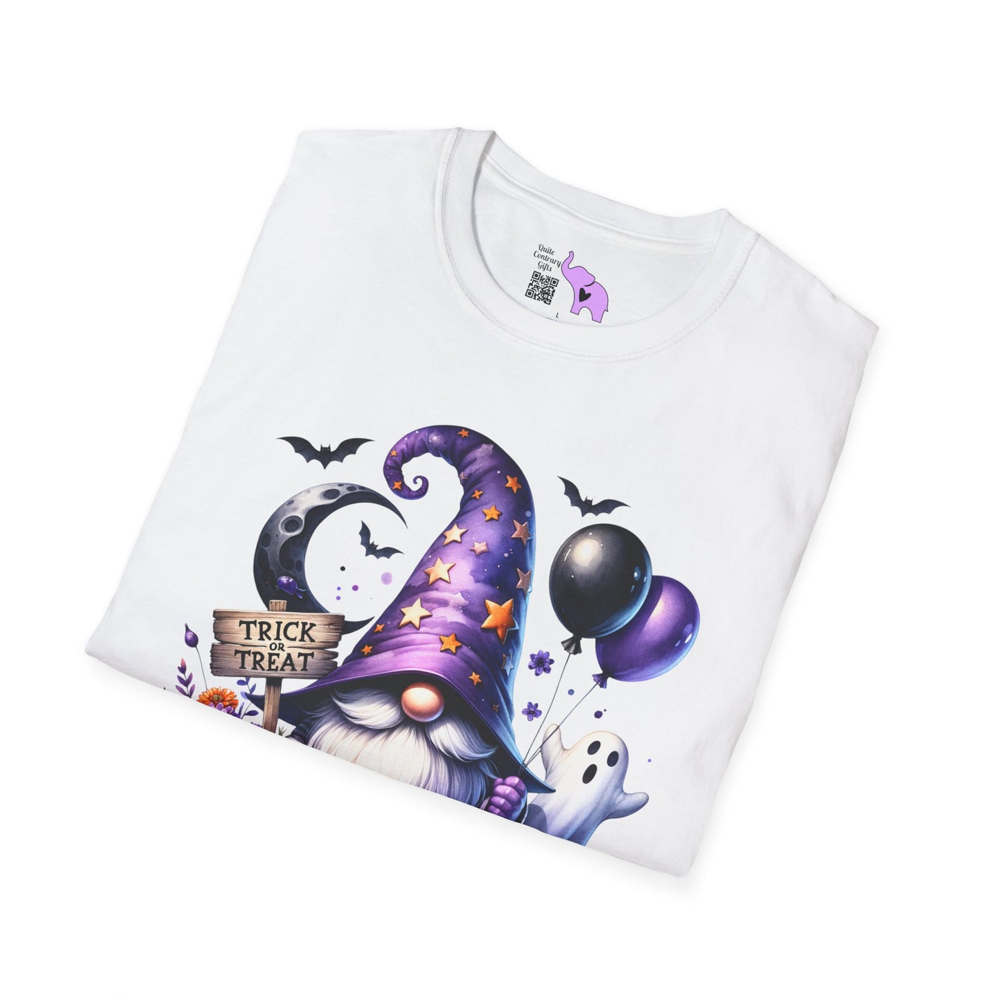 Trick or Treat Witchy Gnome Adult T-shirt