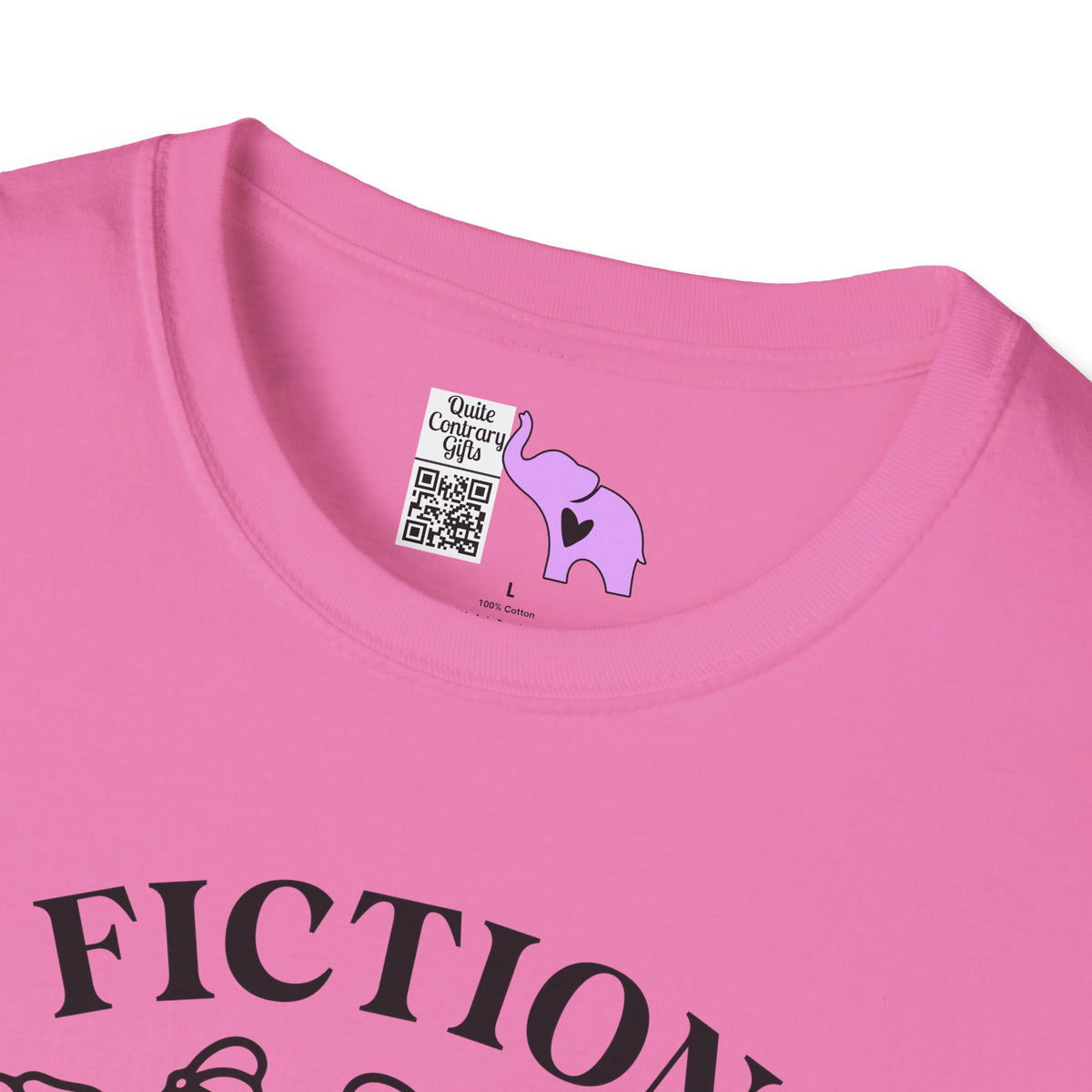 Fiction Addiction (Flowers, Open Book) Adult T-shirt