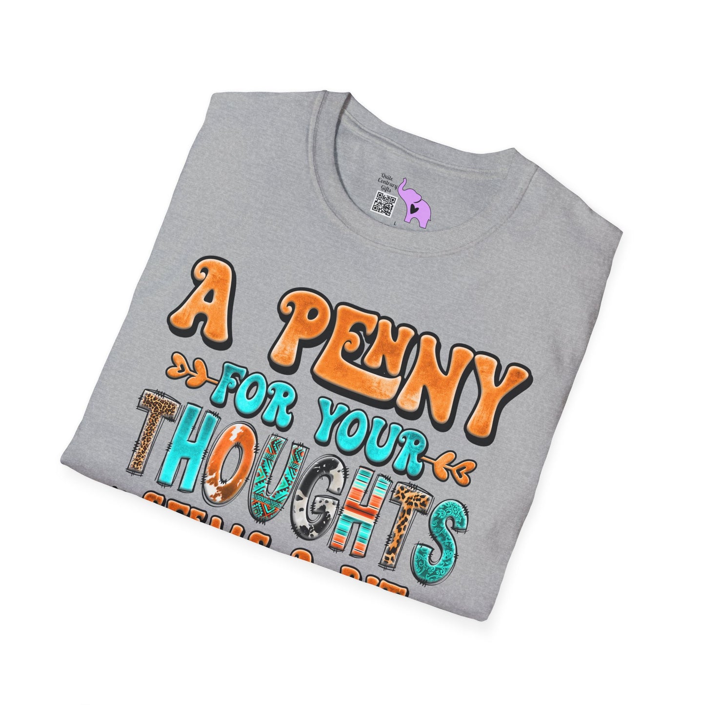A Penny For Your Thoughts Adult T-shirt