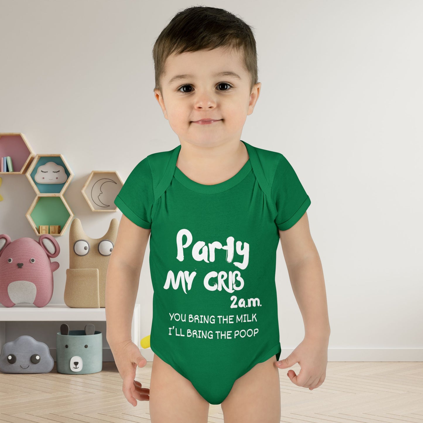 Party My Crib 2AM Infant Baby Rib Bodysuit