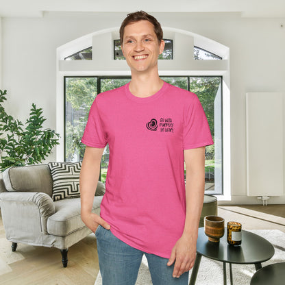"Go With Purpose In Heart" Hinckley Quote Adult T-shirt