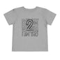 I Am Two Typography Toddler Tee