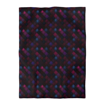 Velvet Patchwork Print Microfiber Duvet Cover