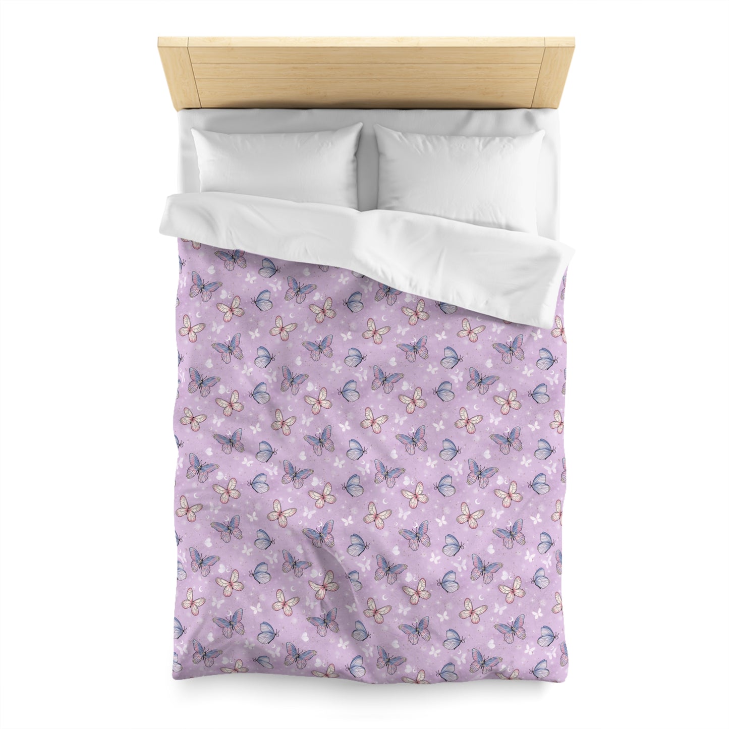 Pastel Wing Parade Microfiber Duvet Cover