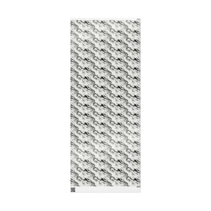 Frost Veil Marble Wrapping Paper