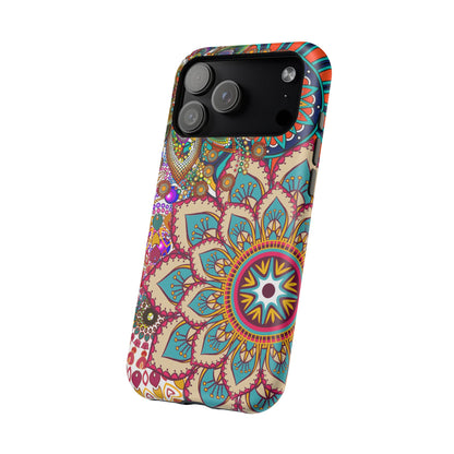 Colorful Mandala MagSafe® Compatible Tough Case for iPhone