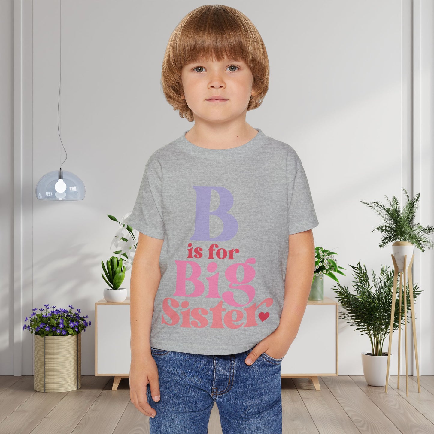 B is for Big Sister Heavy Cotton™ Toddler T-shirt