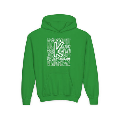 Kwanzaa Wordcloud Youth Hoodie