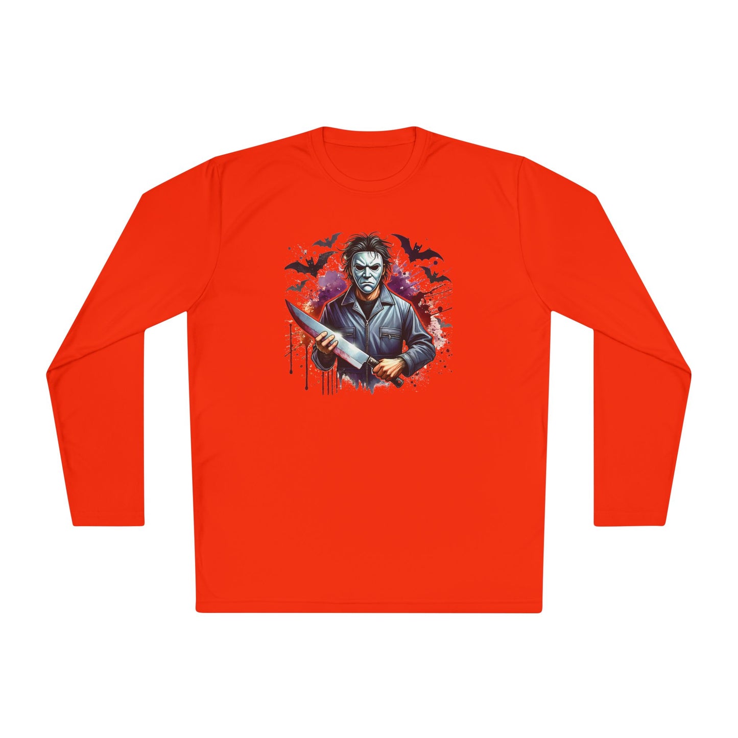 Creepy Halloween Killer Unisex Lightweight Long Sleeve Tee