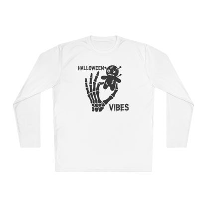 Halloween Vibes (Skeleton Hand & Voodoo Doll) Adult Long Sleeve Tee