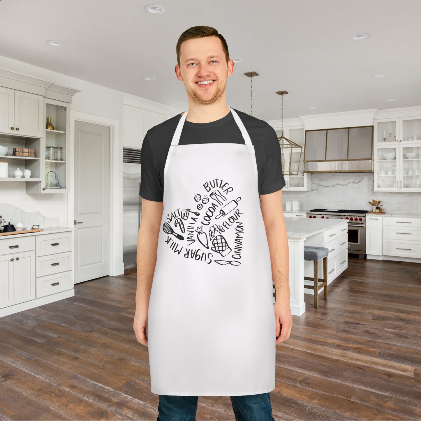 Baking Ingredients Heart Apron