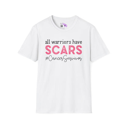 All Warriors Have Scars #CancerSurvivor Adult T-shirt