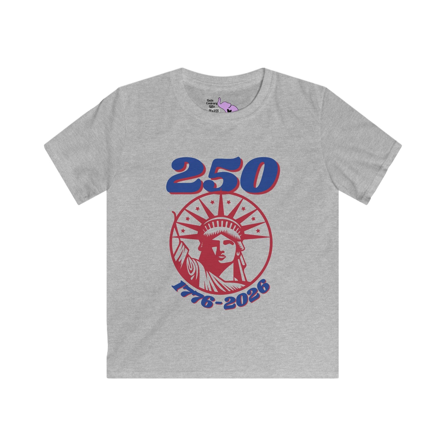 Statue of Liberty 250 1776-2026 Youth Softstyle Tee